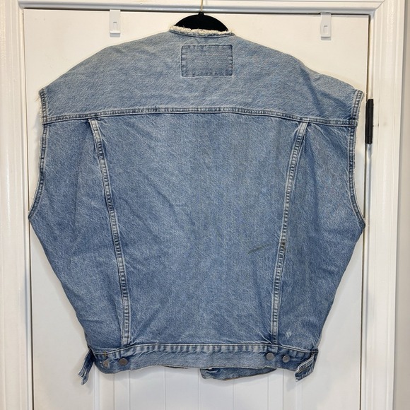 Guess Denim Jean Vest Georges Marciano Men's XL Style 10804 VTG 80's Distressed - Picture 11 of 16